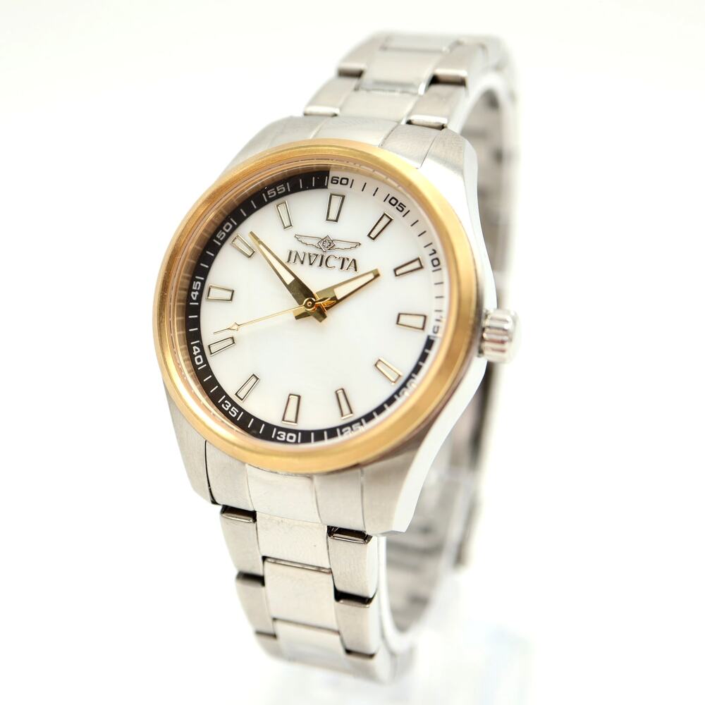 Invicta Specialty Womens MOP 33mm Watch Stainless Steel 12831 w New Battery